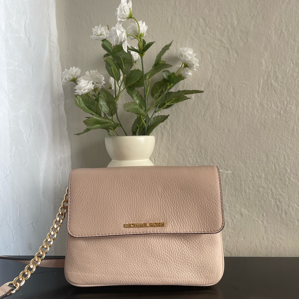 Michael Kors Blush Leather Crossbody Bag